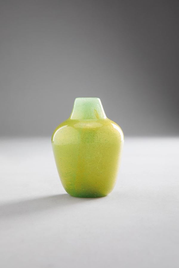 Flavio Poli - Vaso in vetro pulegoso