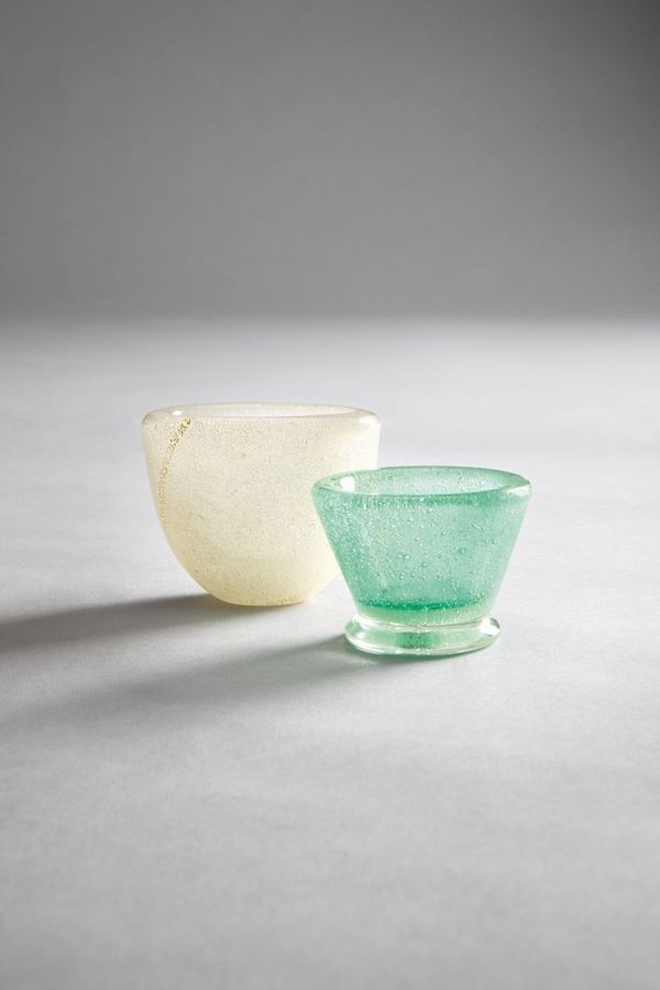 Carlo Scarpa - Due piccole coppe della serie Sommersi