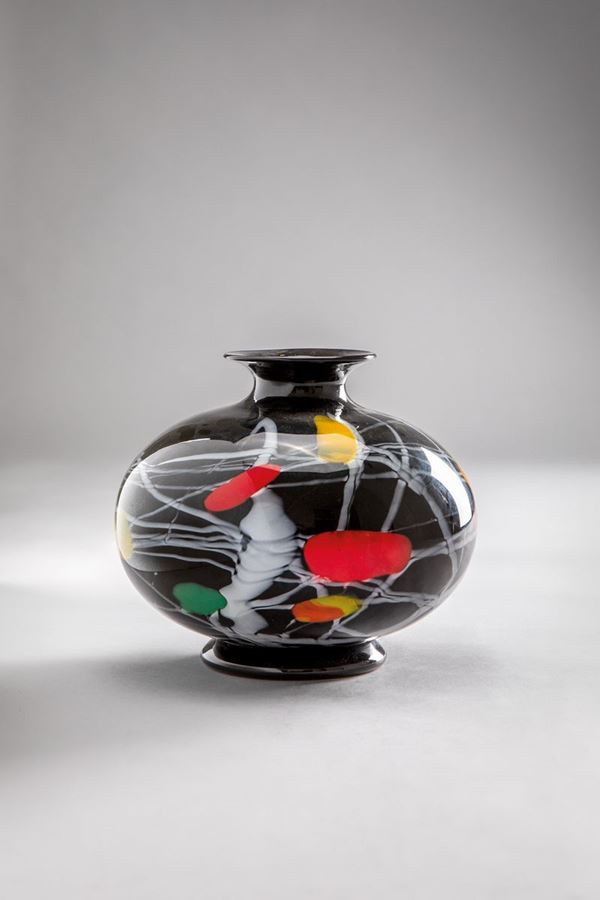 Gianni Versace - Vaso a macchie policrome