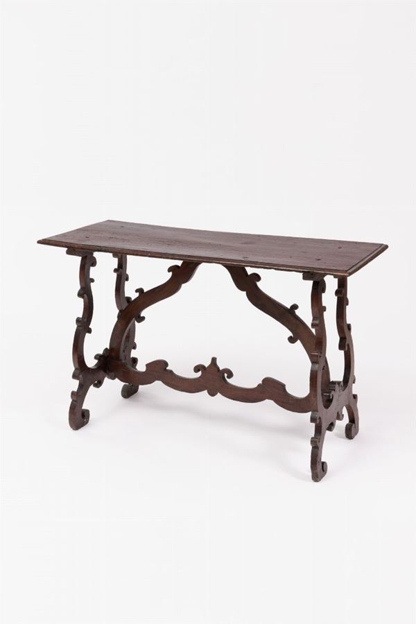 Tavolo in noce - Lombardia, XVIII sec.  - Auction Antiques - Incanto Casa d'Aste e Galleria