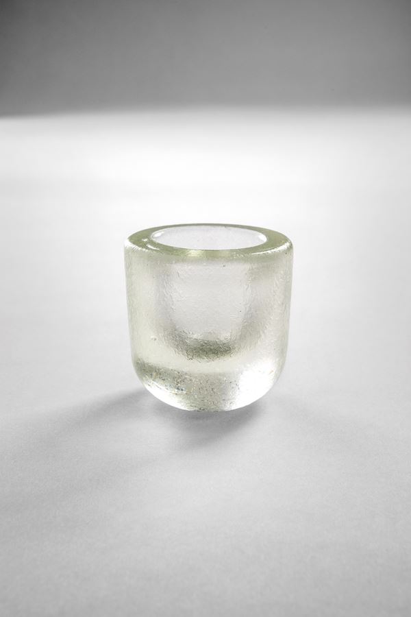 Murano - Piccolo vaso in vetro corroso