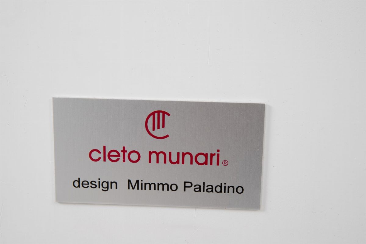 Mimmo Paladino - Specchio Mirror con disegno a teste e numeri