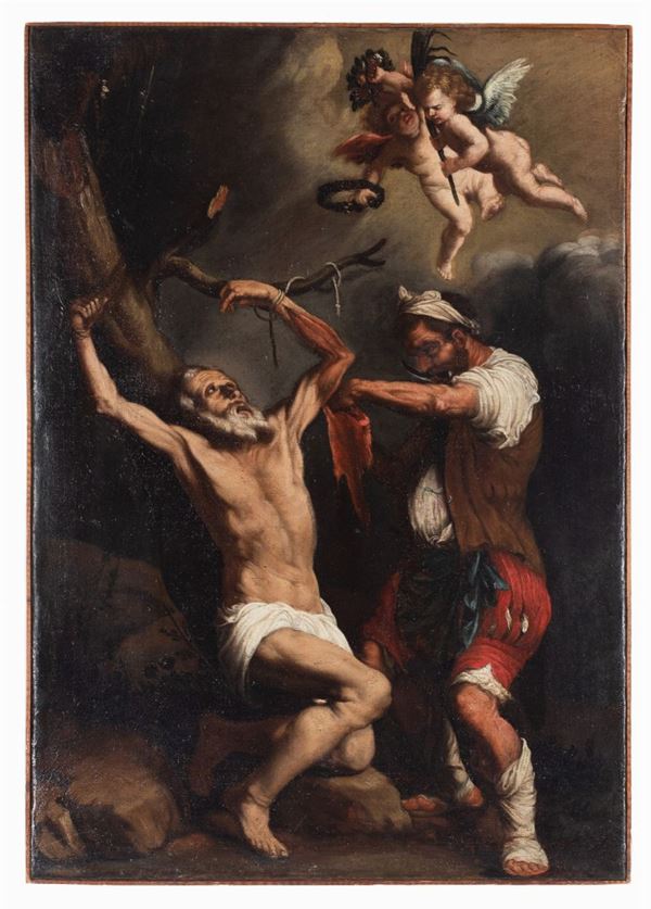 Scuola Napoletana della seconda met&#224; del XVII secolo - Martirio di San Bartolomeo