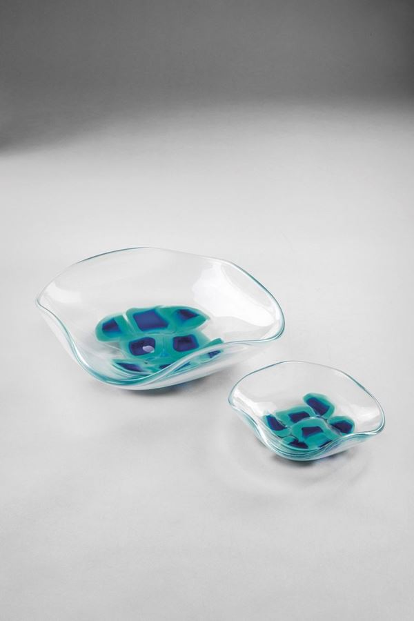 Bruno Gambone - Due coppe con murrine