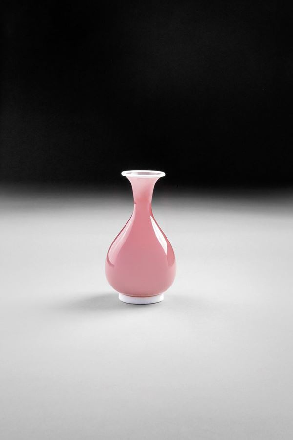 Tomaso Buzzi - Vaso incamiciato ciclamino