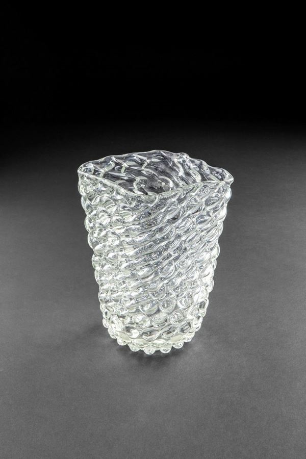 Flavio Poli - Vaso Cristallo Ottico