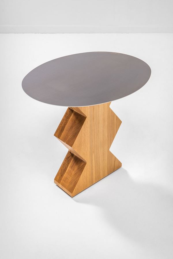 Dino Gavina - Tavolino mod. Acuto, omaggio a Constantin Brancusi
