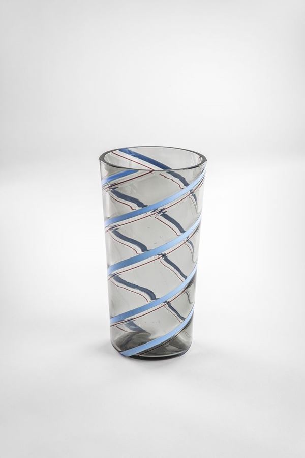 Barovier &amp; Toso - Vaso in vetro a canne a spirale