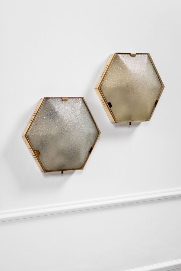 Stilnovo - Due lampade da parete o da soffitto mod.1183