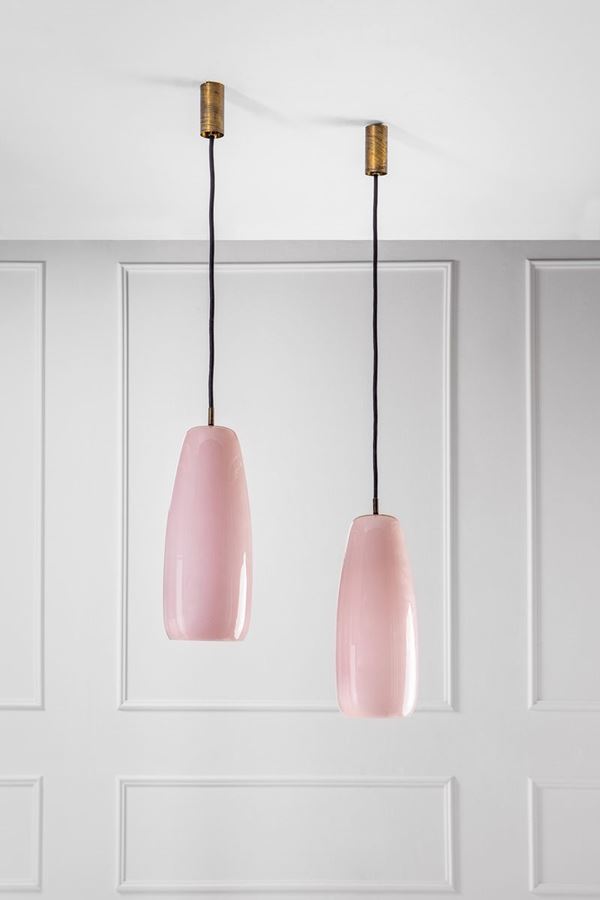 Massimo Vignelli : Coppia di lampade a sospensione  - Asta Classic Design - Incanto Casa d'Aste e Galleria