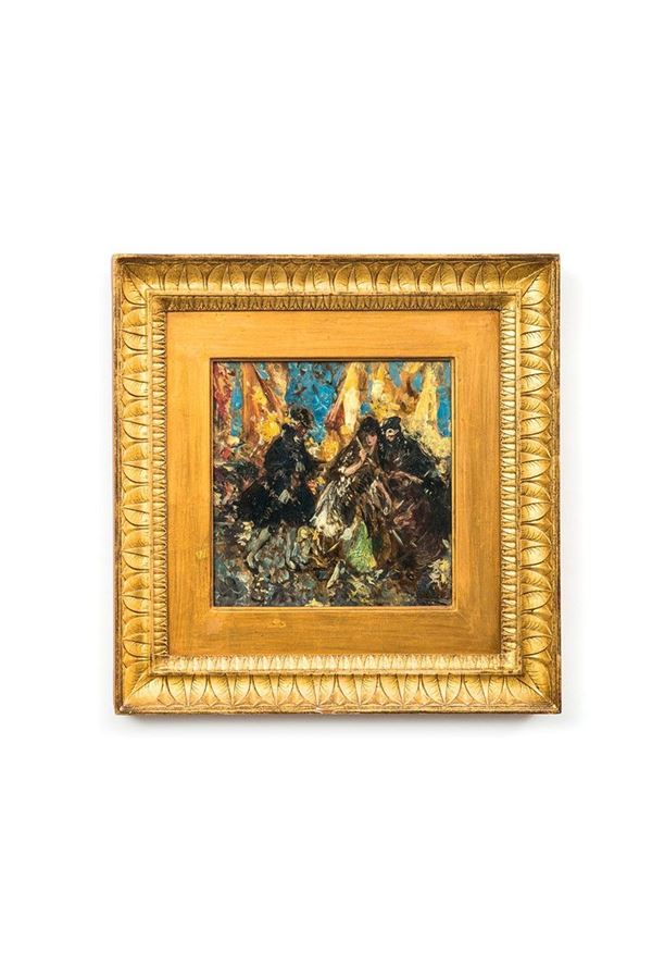 Pablo Salinas : Scena di carnevale
Olio su te  - Asta Antiquariato - Incanto Casa d'Aste e Galleria