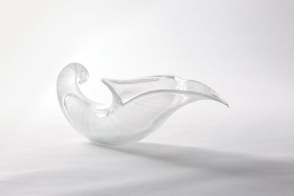 Cornucopia in vetro di Murano.  - Asta Antiquariato - Incanto Casa d'Aste e Galleria