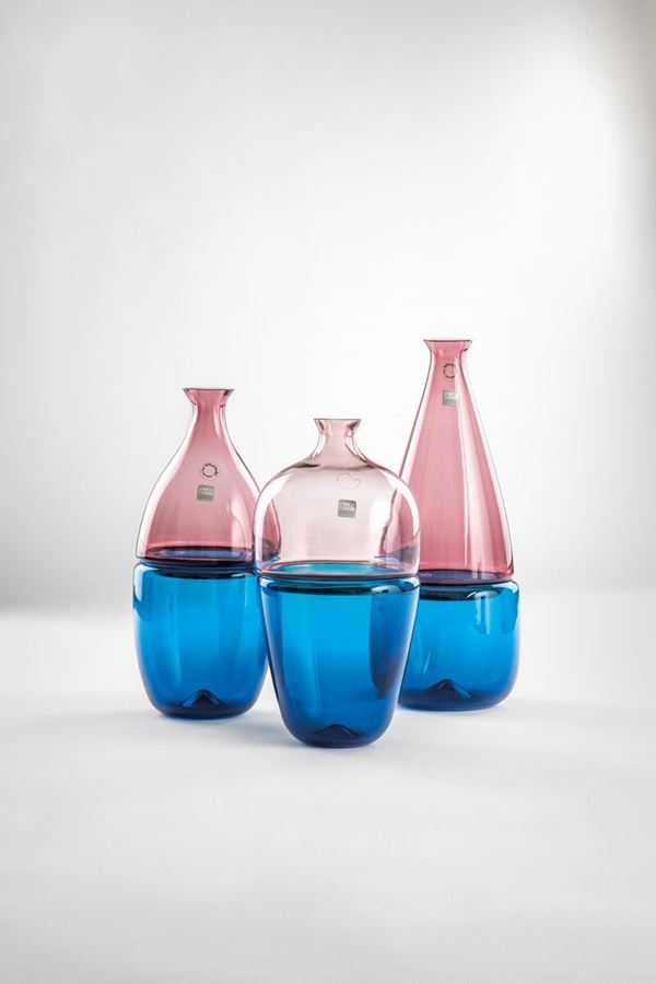 Enrico Coveri - Tre bottiglie in vetro