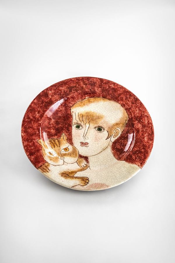 Franco Gentilini - Grande piatto in ceramica