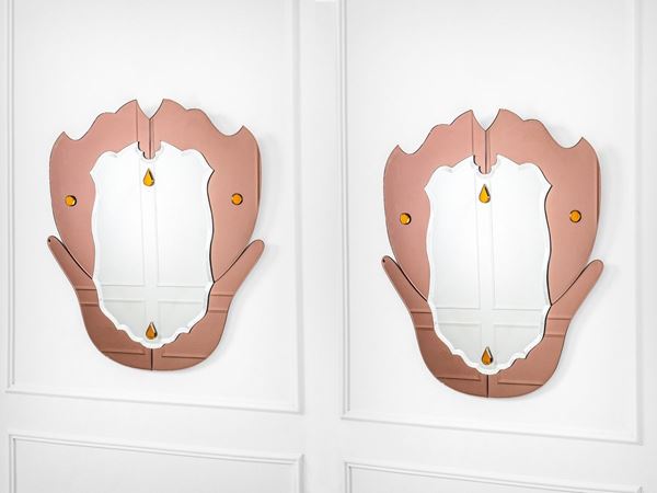 Cristal Art - Coppia di specchiere