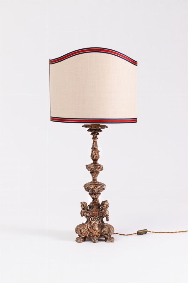 Lampada da tavolo dorata a mecca - XVIII sec.