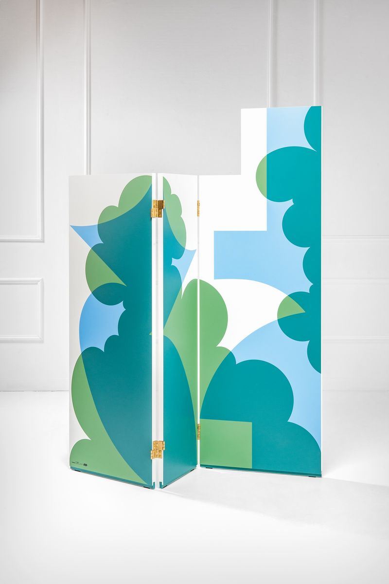 Paravento a tre ante