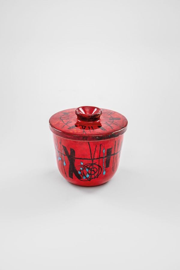 Victor Cerrato : Scatola in ceramica smaltata  - Asta Arti Decorative del '900 - Incanto Casa d'Aste e Galleria