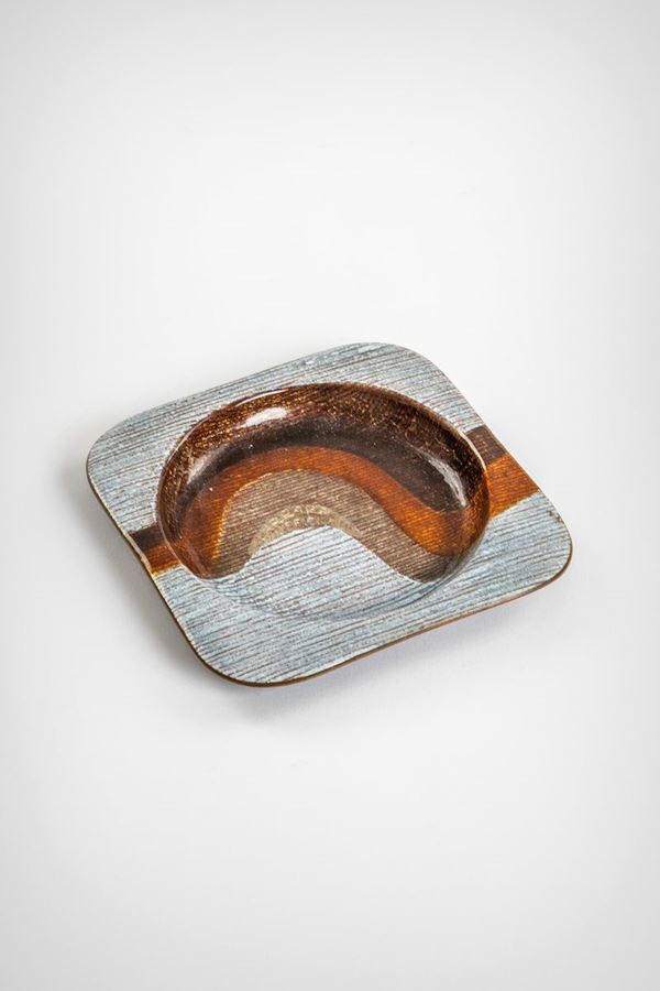 Del Campo : Svuotatasche rame smaltato  - Auction XX Century Decorative Arts - Incanto Casa d'Aste e Galleria