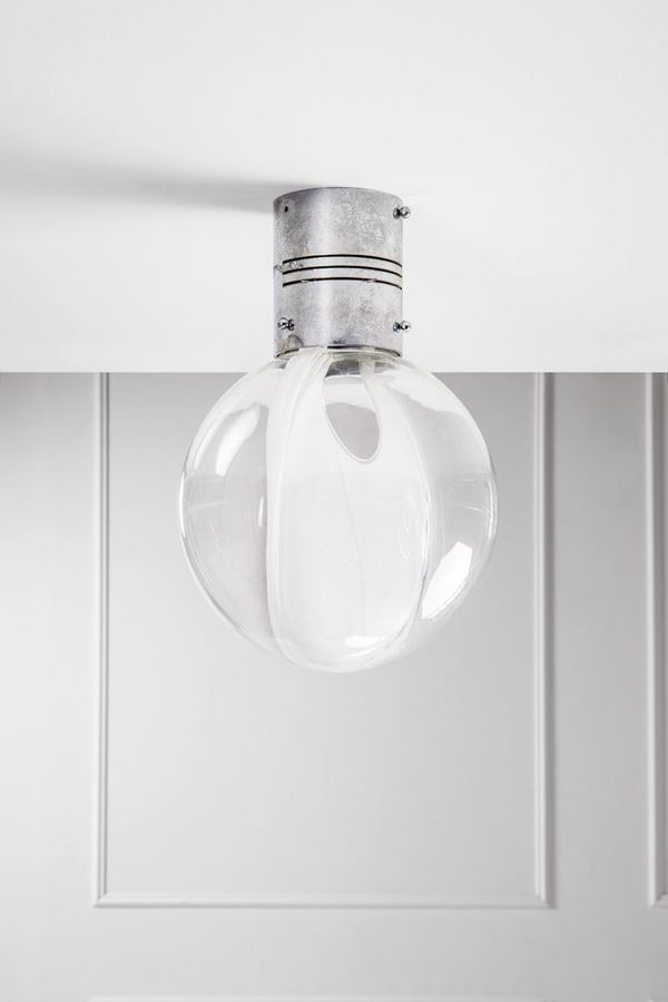 Toni Zuccheri : Lampada a plafone mod. Membrana  - Auction Classic Design - Incanto Casa d'Aste e Galleria