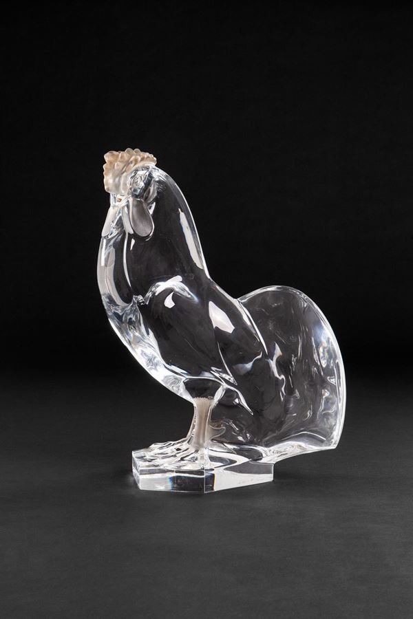 Lalique - Grande scultura di gallo