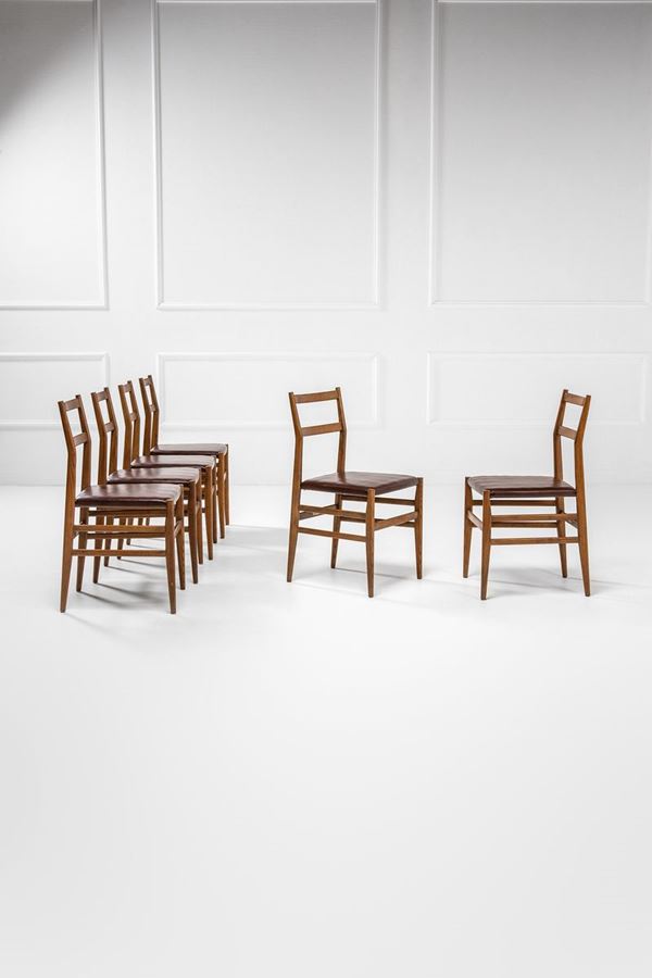 Gio Ponti - Sei sedie mod. Leggera