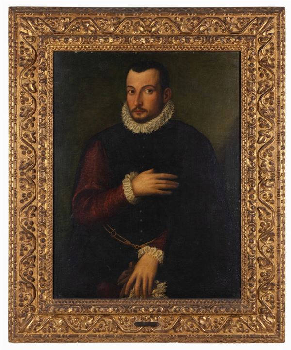 Alessandro Allori (seguace di) detto il Bronzino - Ritratto di gentiluomo