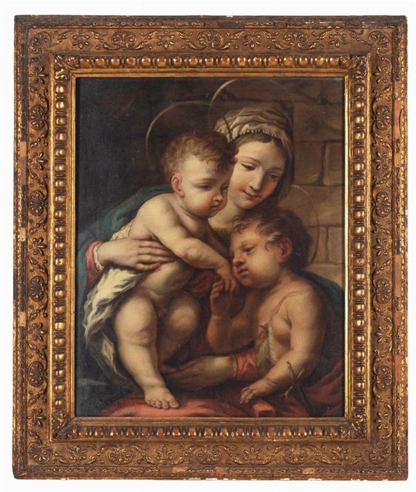 Francesco Trevisani (cerchia di) - La Vergine con il Bambino e San Giovannino