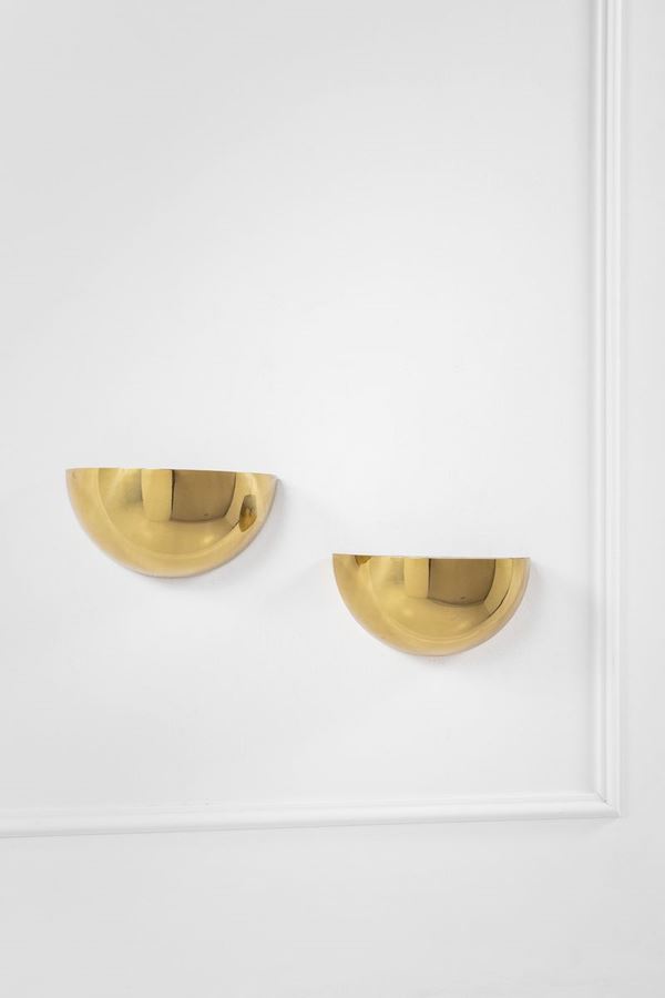 Coppia di lampade da parete anni &#39;70  - Asta Classic Design - Incanto Casa d'Aste e Galleria