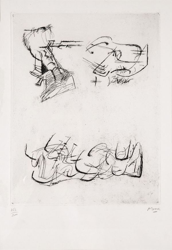 Henry Moore - Three motives (Cramer 157)