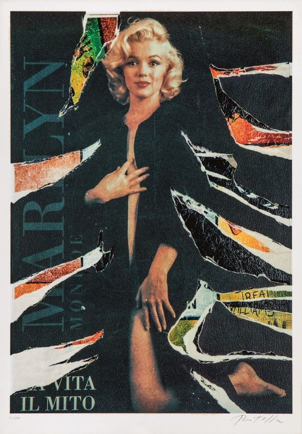 Mimmo Rotella - Omaggio a Marilyn