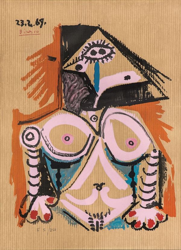 Pablo Picasso (d'Apres) - Portrait imaginaire 23.2.69
