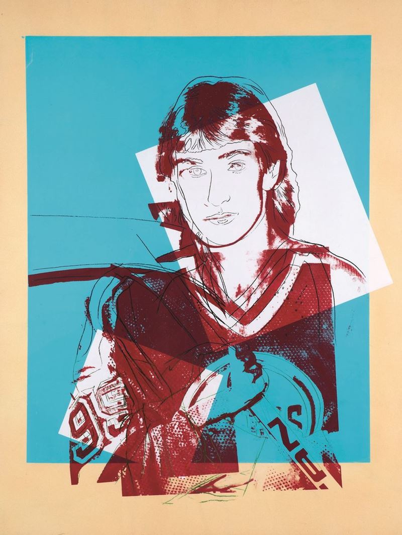 Andy Warhol - Wayne Gretzky, serigrafia su carta