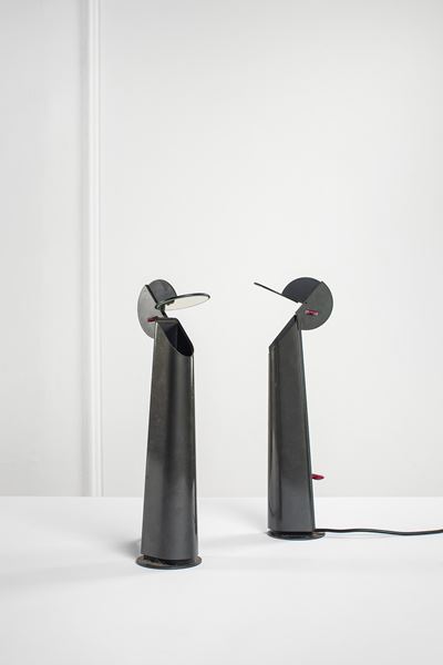 Coppia di Lampade da Tavolo Mod. Gibigiana