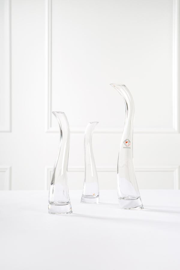 Angelo Mangiarotti : Tre vasi solifiore  - Auction The New Design - Incanto Casa d'Aste e Galleria