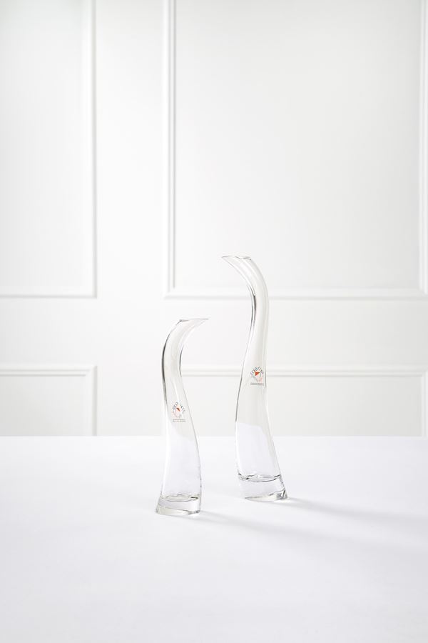 Angelo Mangiarotti : Due vasi solifiore  - Asta The New Design - Incanto Casa d'Aste e Galleria