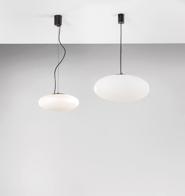 Stilnovo - Lampada a sospensione mod. 1104 e lampada a sospensione mod. 1187