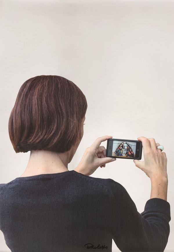 Michelangelo Pistoletto - Ragazza che fotografa