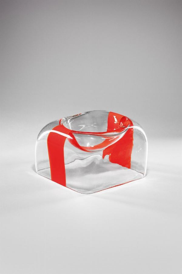 Carlo Nason - Vaso con fascia arancio