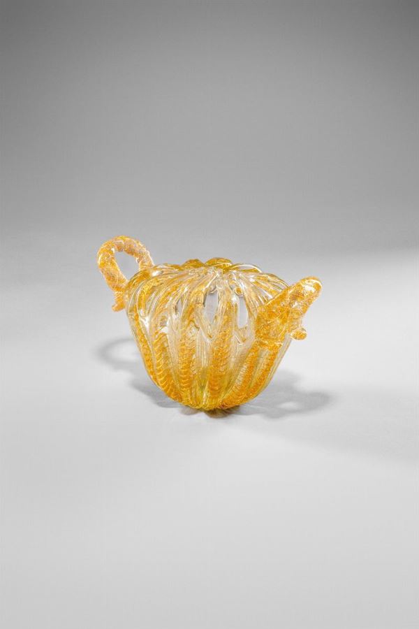 Ercole Barovier - Vaso della serie Cordonato Oro