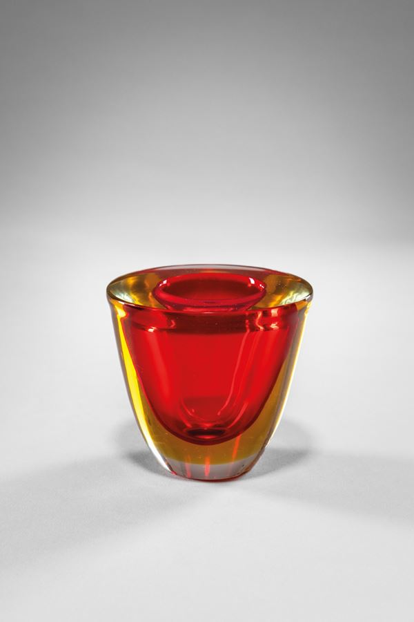 Flavio Poli : Piccolo vaso sommerso  - Auction Murano Glass - Incanto Casa d'Aste e Galleria
