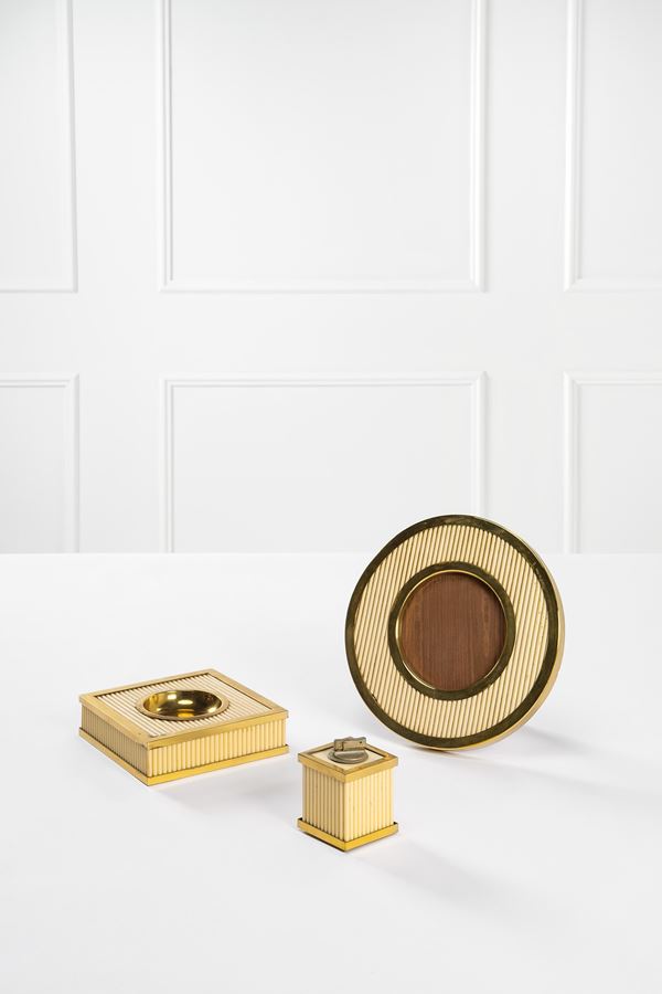 Tommaso Barbi - Set composto da accendino, posacenere, portafoto