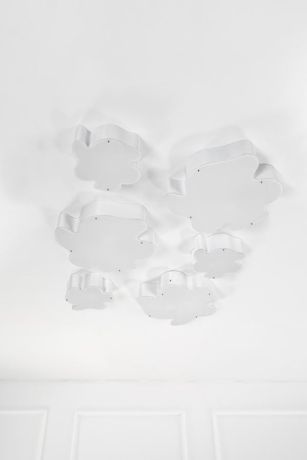 Sei lampade da parete o da soffitto a forma di nuvola