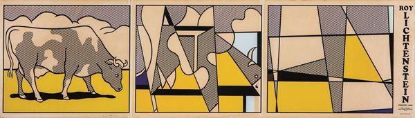 Roy Lichtenstein - Cow Going Abstract