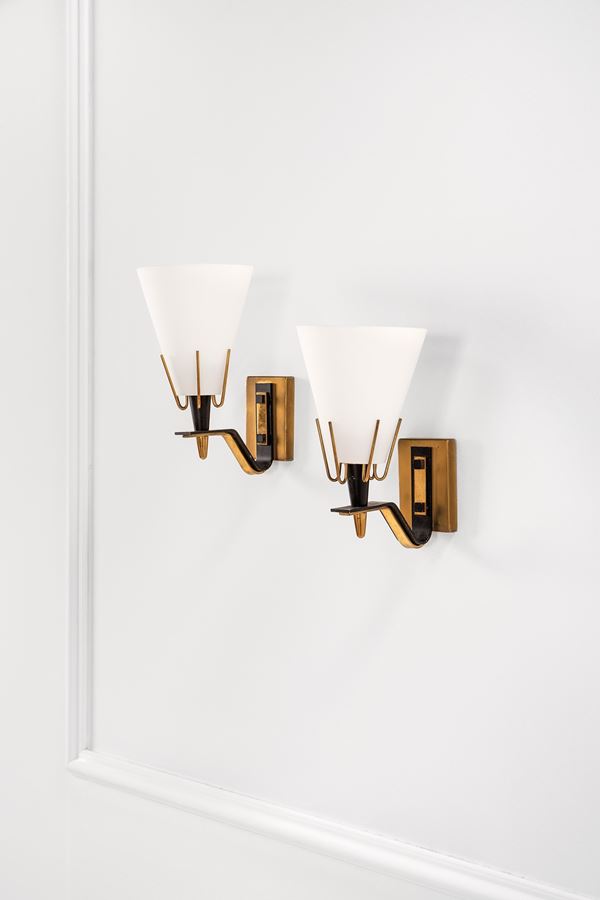 Coppia di lampade da parete