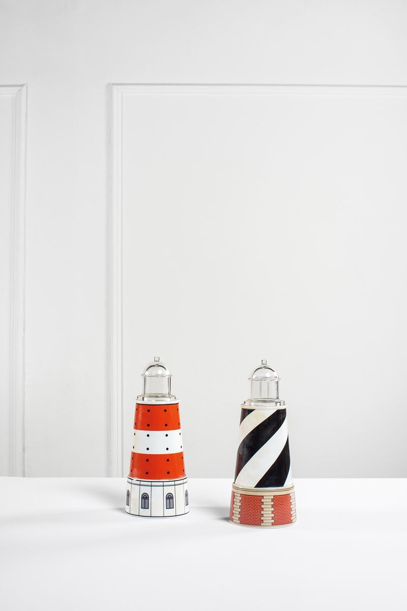 Aldo Rossi - Due Contenitori della Serie il Faro Torre