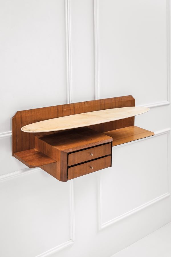 Console pensile con cassetti