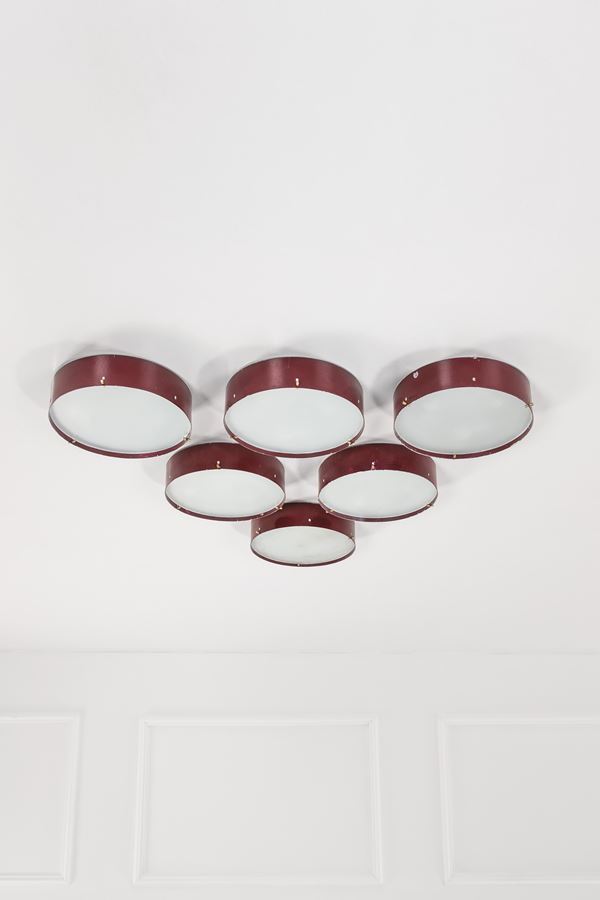 Stilnovo - Sei lampade da parete o da soffitto mod. C909