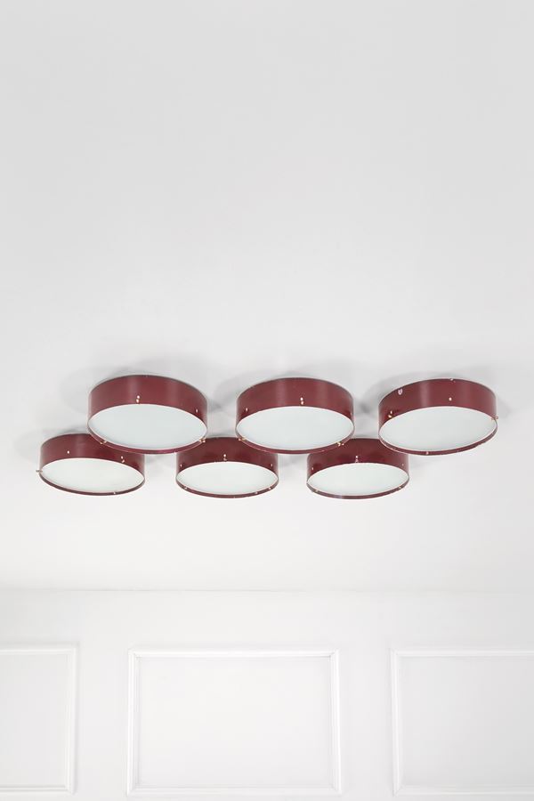 Stilnovo - Sei lampade da parete o da soffitto mod. C909