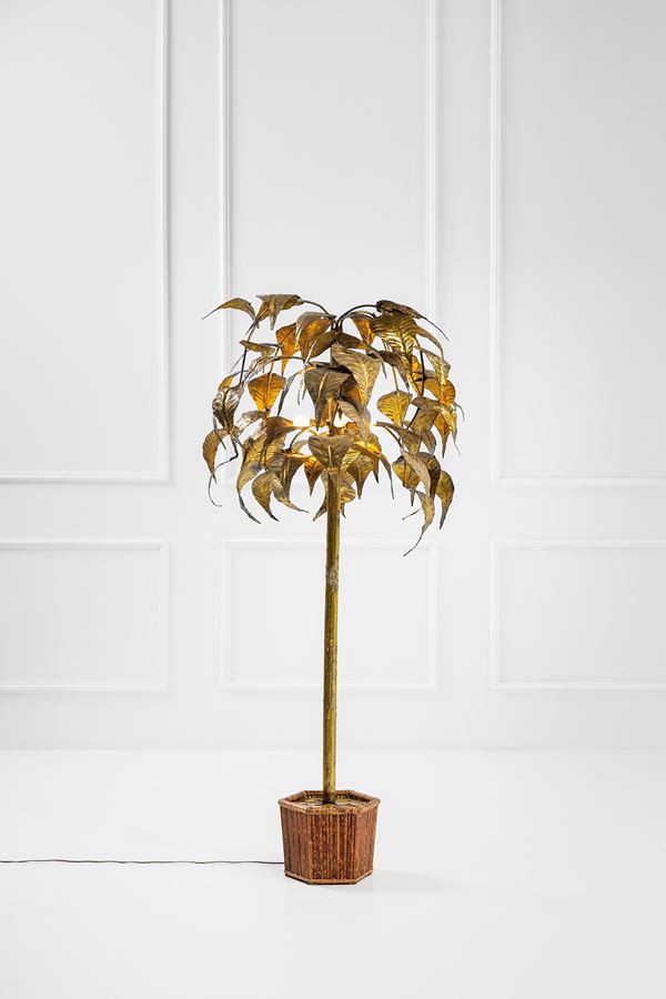 Maison Jansen - Lampada da terra fitomorfa